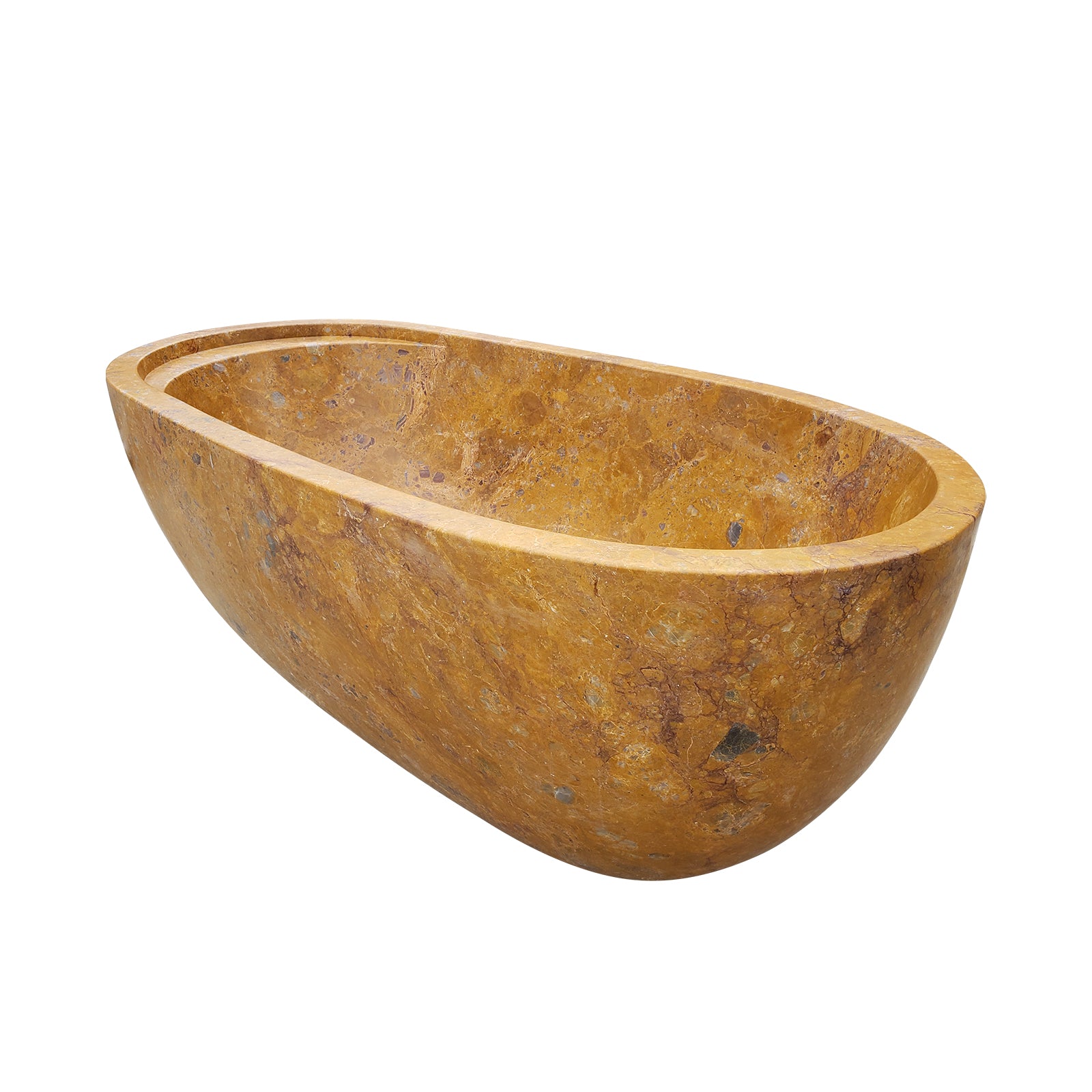 Elite Hand Carved Natural Onyx Bathtub Luxury Freestanding Soaking Tub ET-M-O37