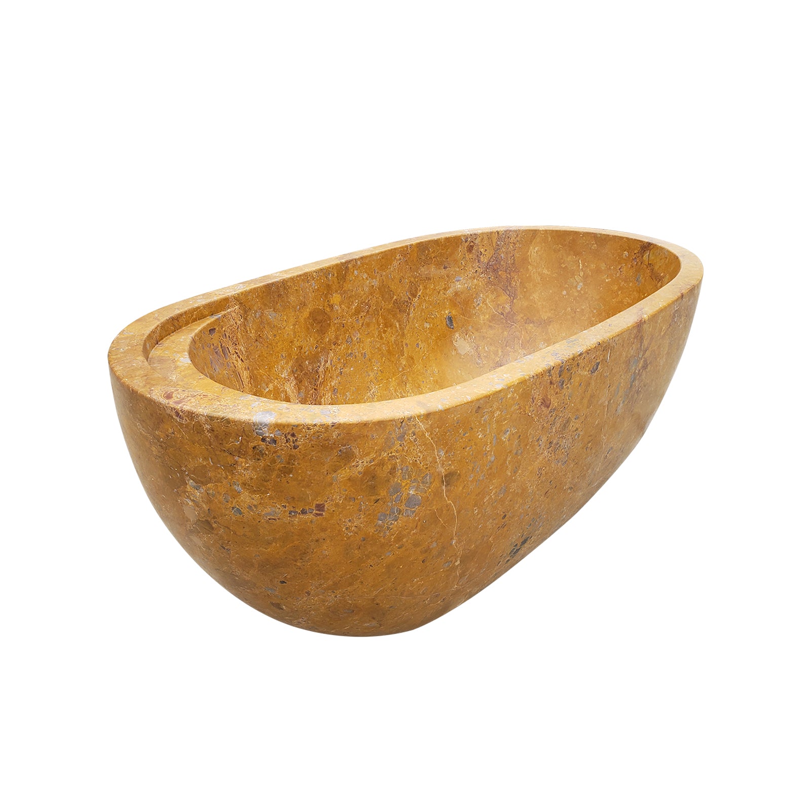 Elite Hand Carved Natural Onyx Bathtub Luxury Freestanding Soaking Tub ET-M-O37