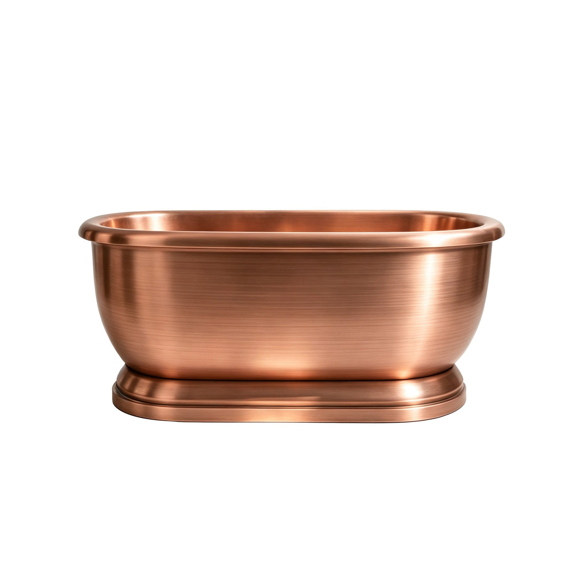 Elite Handcrafted Double-Ended Natural Copper Freestanding Bathtub ET-C-DE11