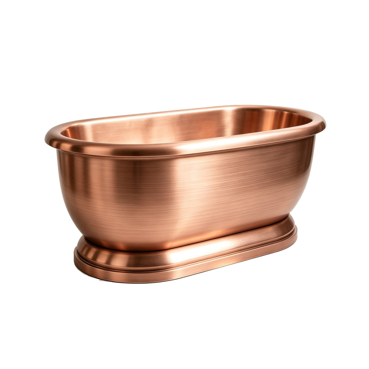 Elite Handcrafted Double-Ended Natural Copper Freestanding Bathtub ET-C-DE11