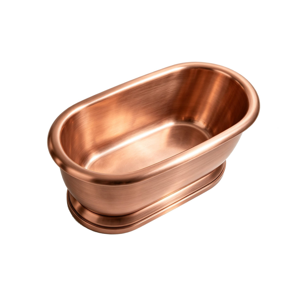 Elite Handcrafted Double-Ended Natural Copper Freestanding Bathtub ET-C-DE11
