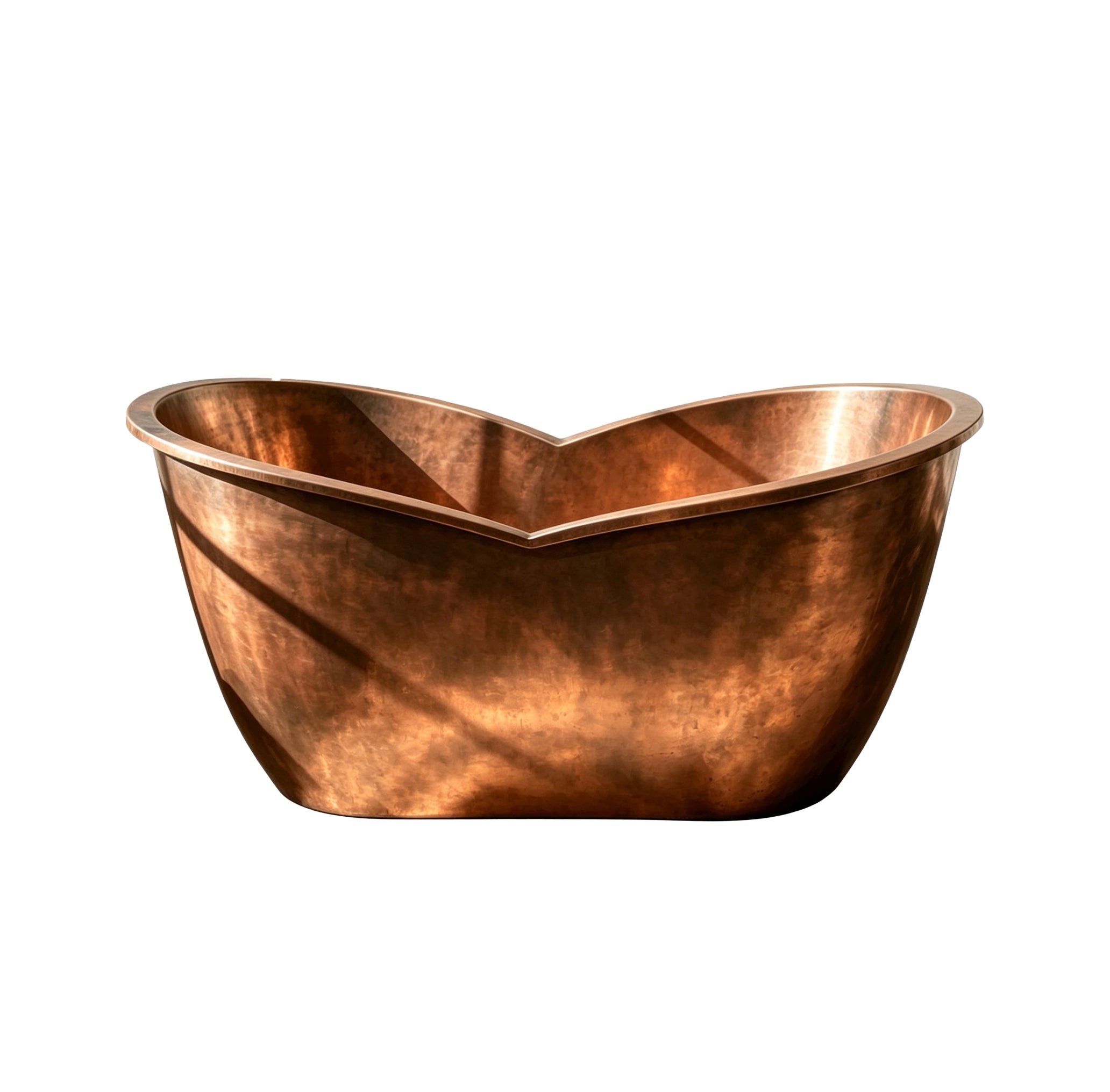 Handcrafted Double-ended Antique Copper Bathtub Freestanding Tub at EliteBathtub
