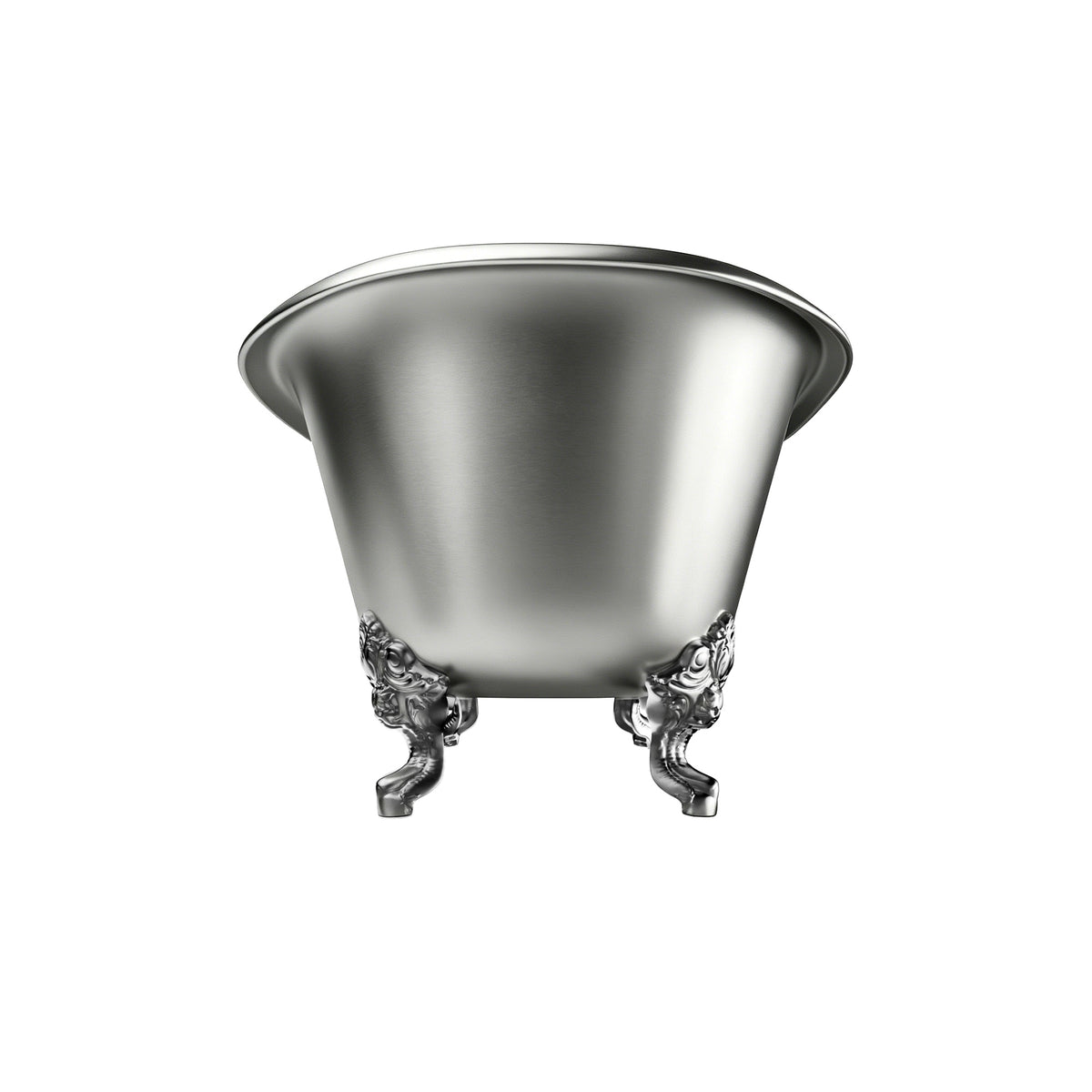 Elite Handcrafted Stainless Steel Double-Slipper Clawfoot Bathtub ET-S-F04