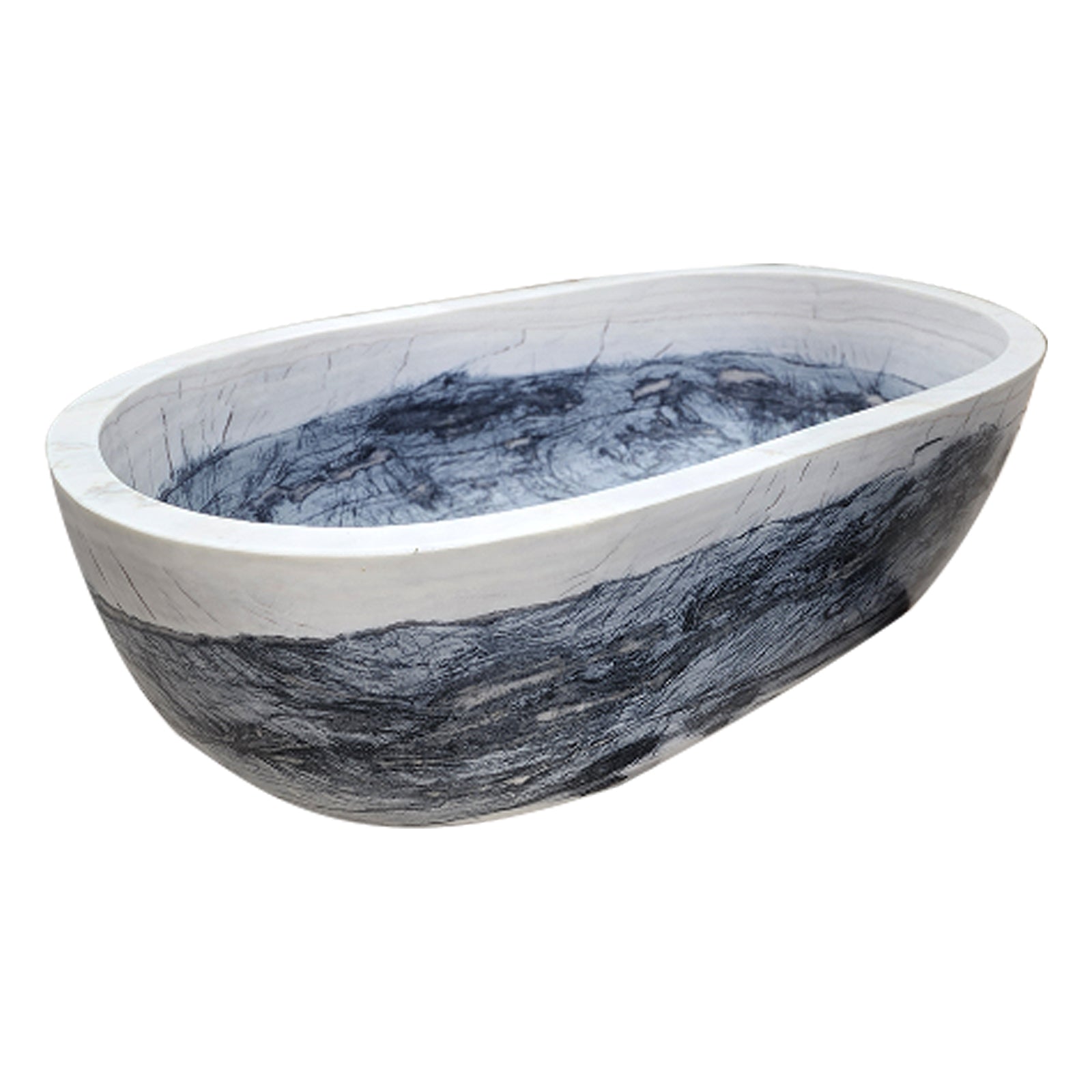 Elite Luxury Marble Carved Freestanding Bath Tub EM-O01