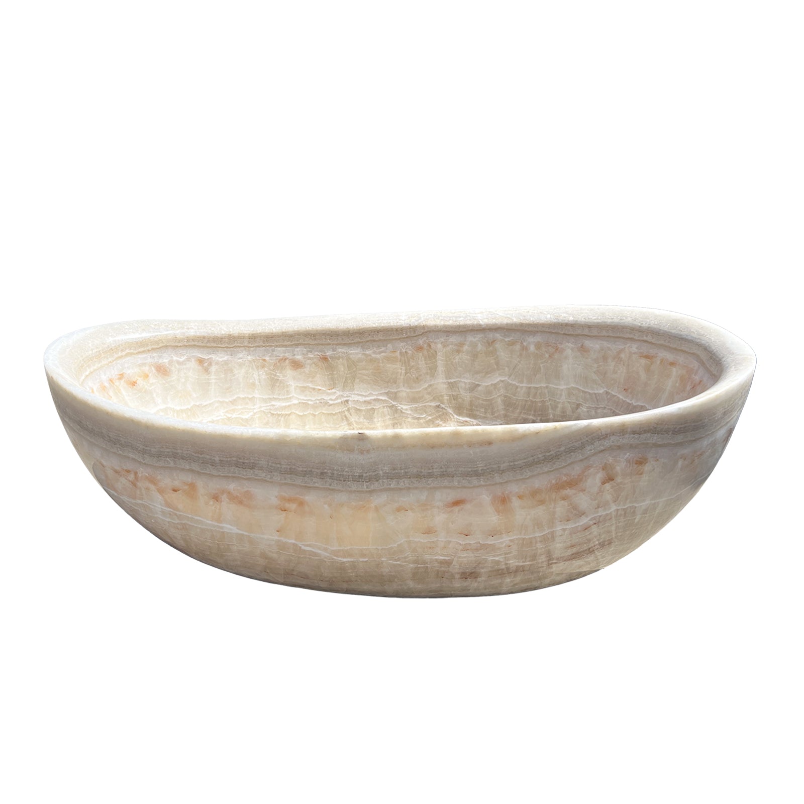 Elite Natural Onyx Bathtub Elegant Luxury Freestanding Soaking Tub ET-M-O36