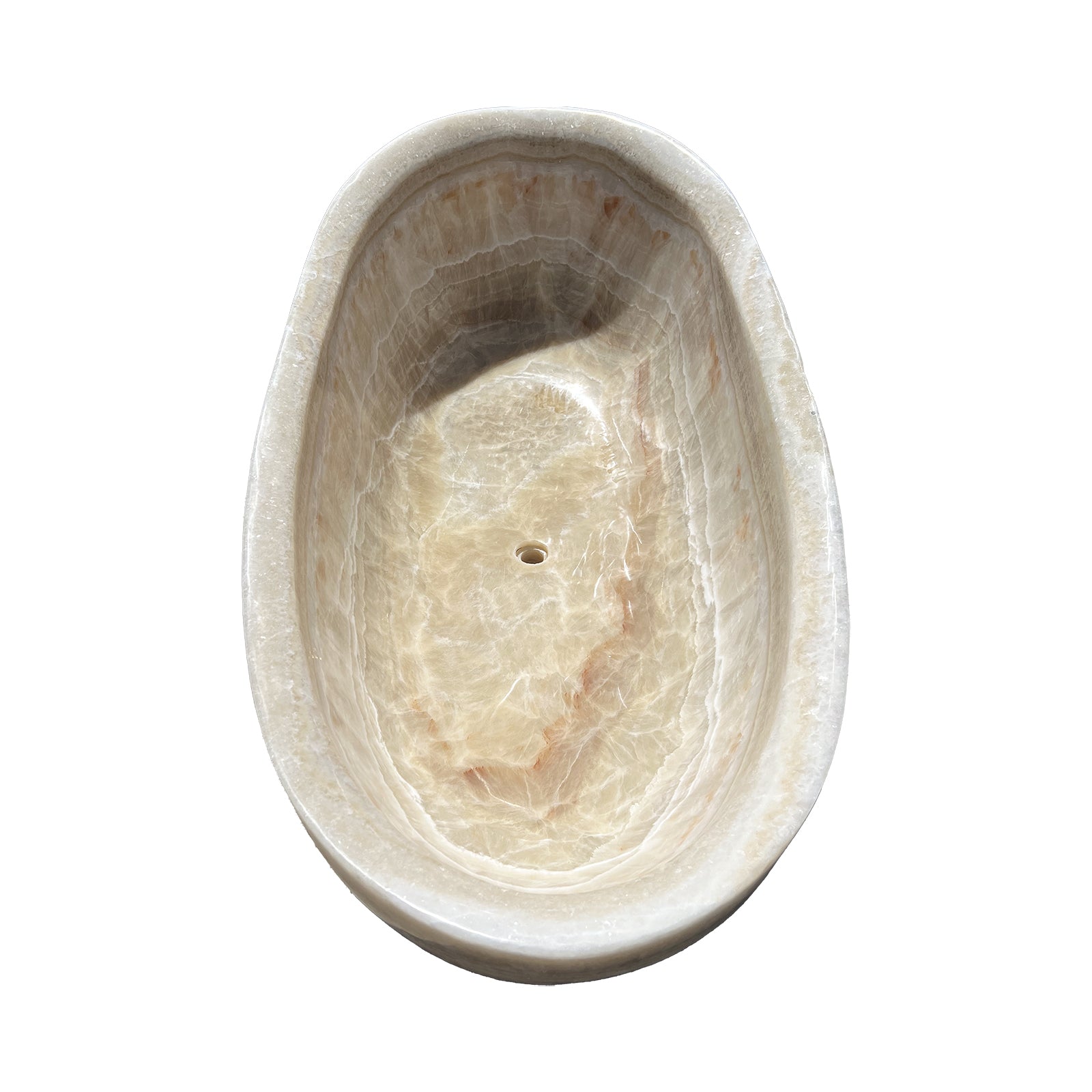 Elite Natural Onyx Bathtub Elegant Luxury Freestanding Soaking Tub ET-M-O36
