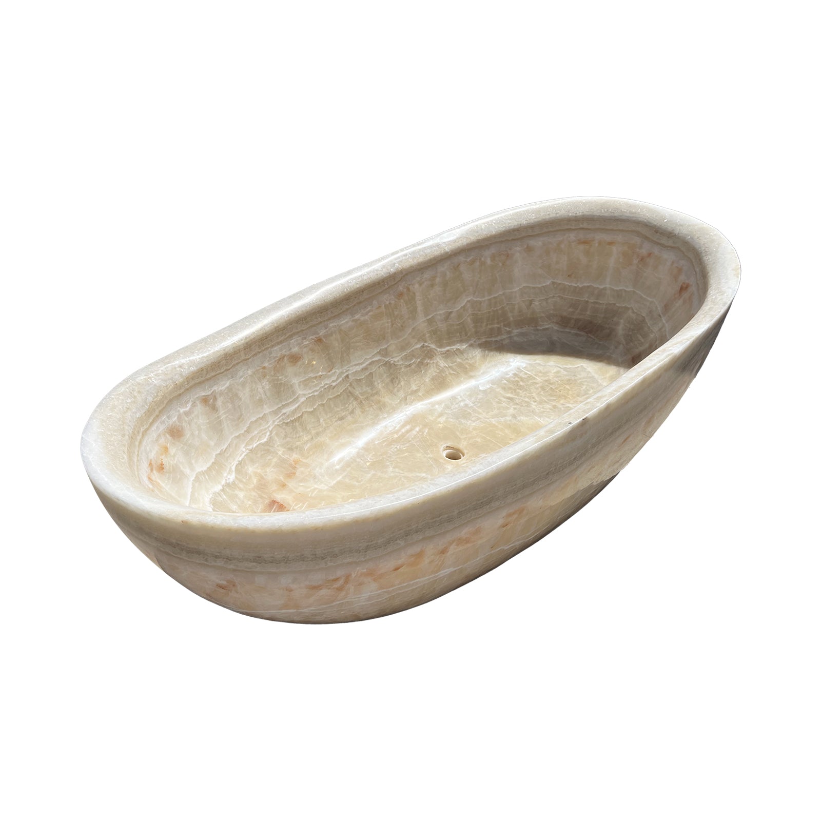 Elite Natural Onyx Bathtub Elegant Luxury Freestanding Soaking Tub ET-M-O36