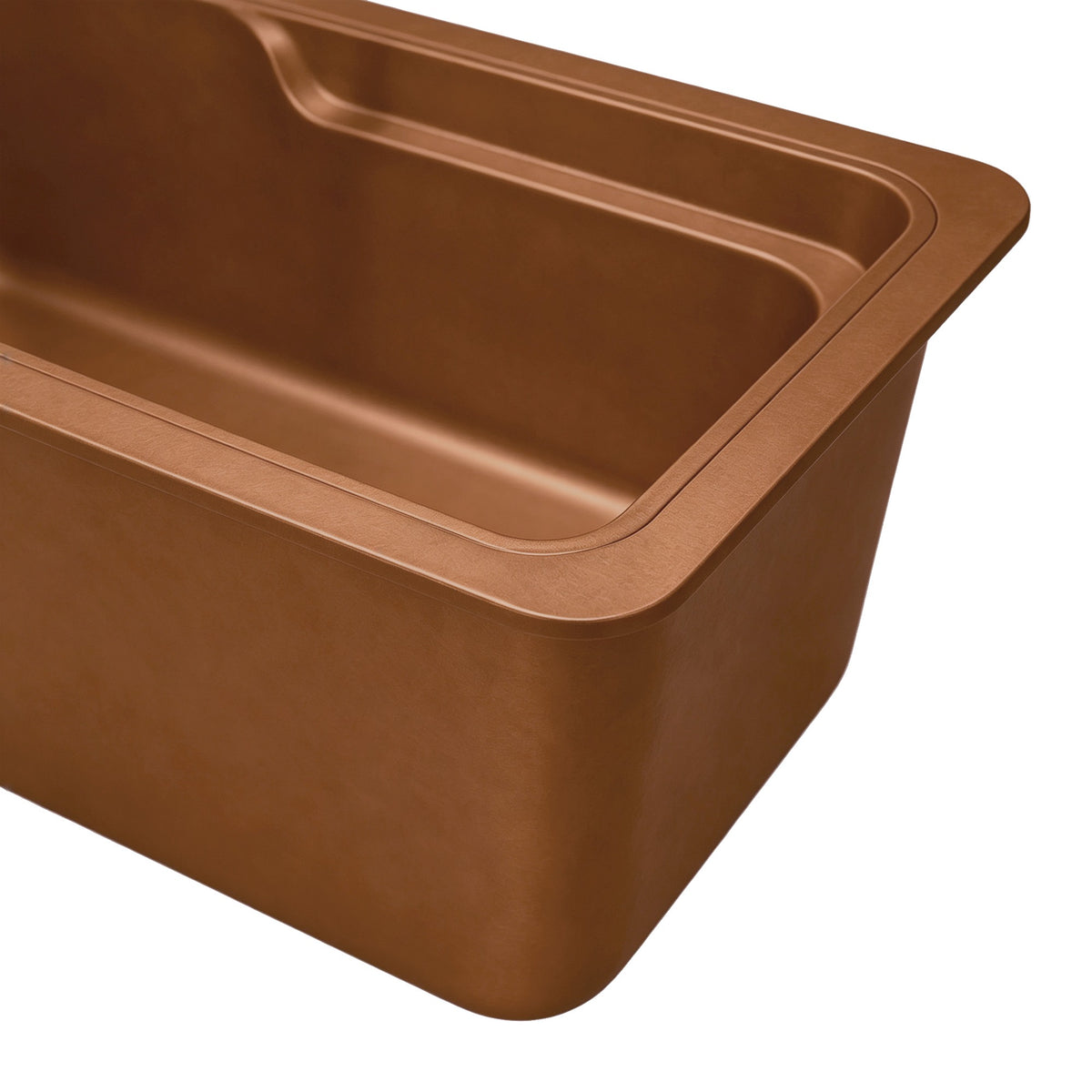 Elite Rectangular Shaped Handcrafted Natural Copper Drop‑In Bathtub ET-C-DI03