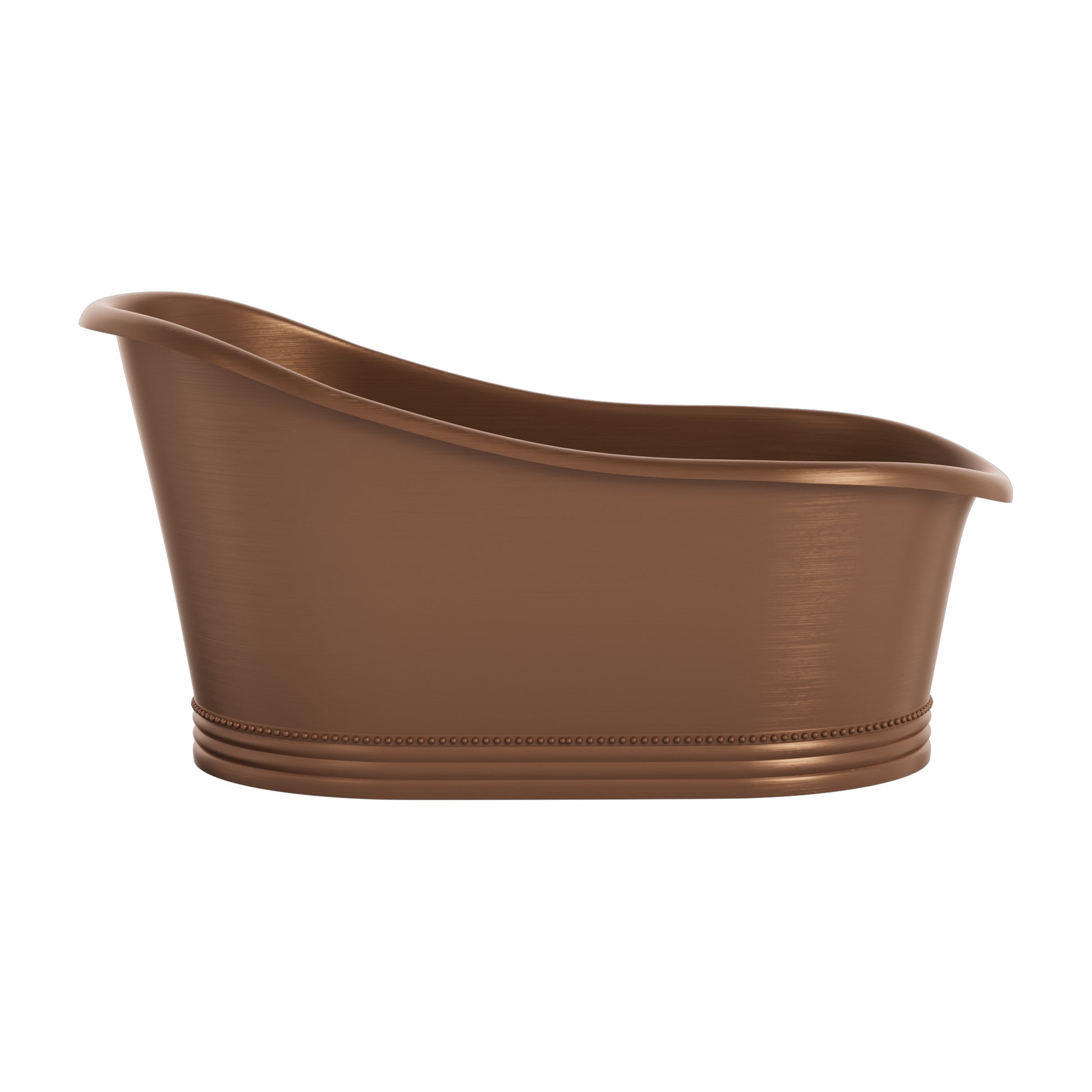 Elite Single-Slipper Pedestal Oil Rubbed Bronze Copper Freestanding Bathtub ECP-24
