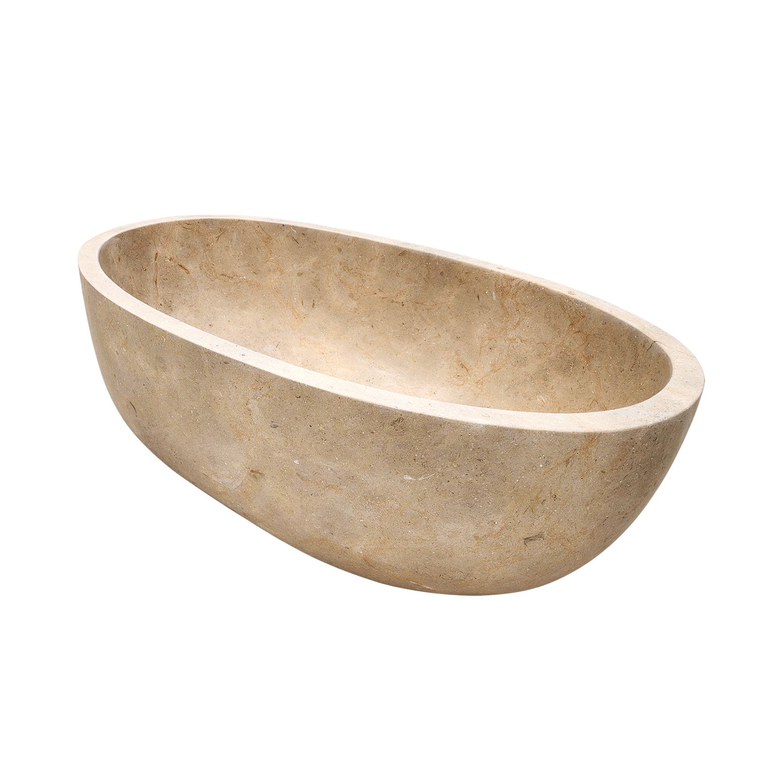 Elite White Marble Bathtub Soaking Tub ET-M-O29