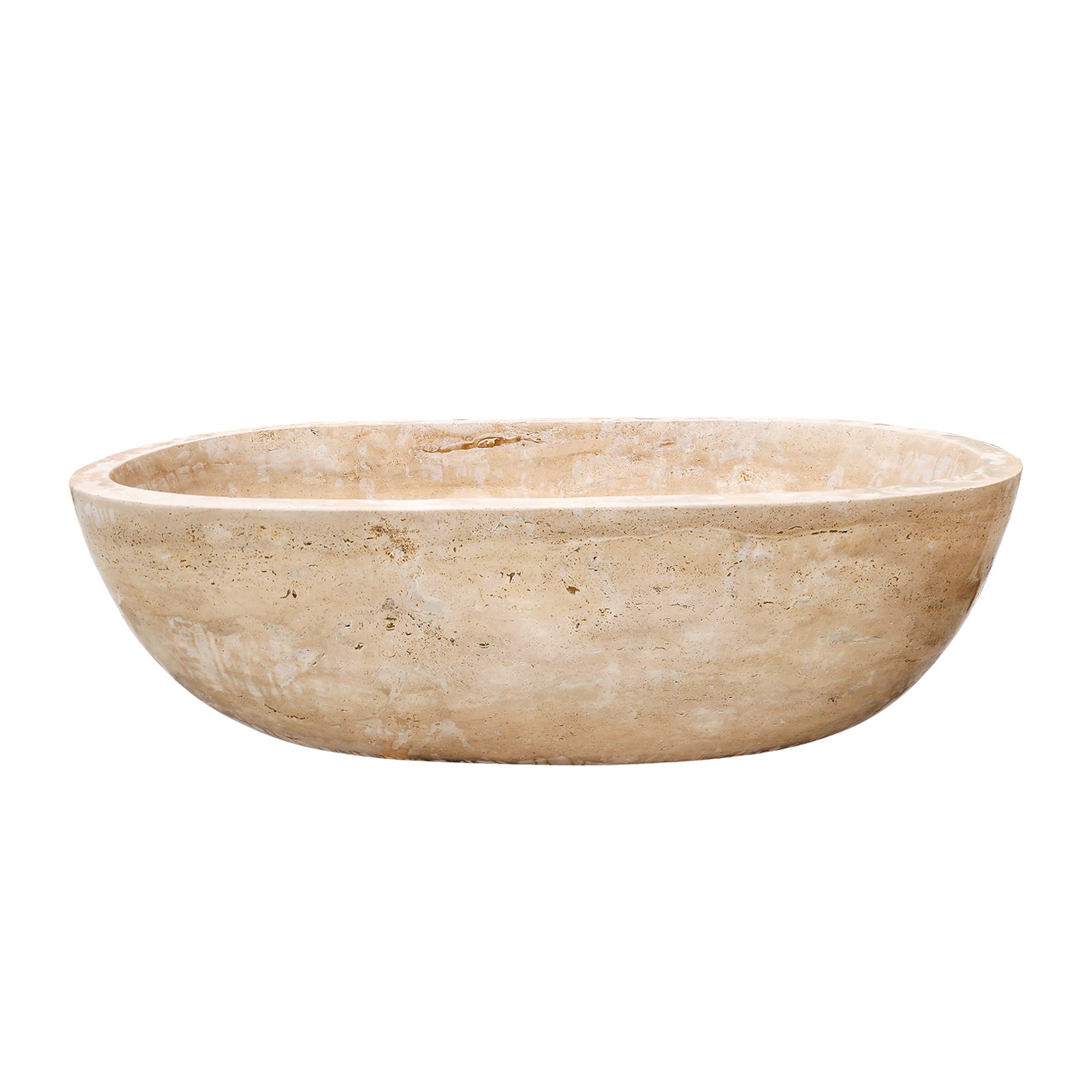Elite White Marble Bathtub Soaking Tub ET-M-O30