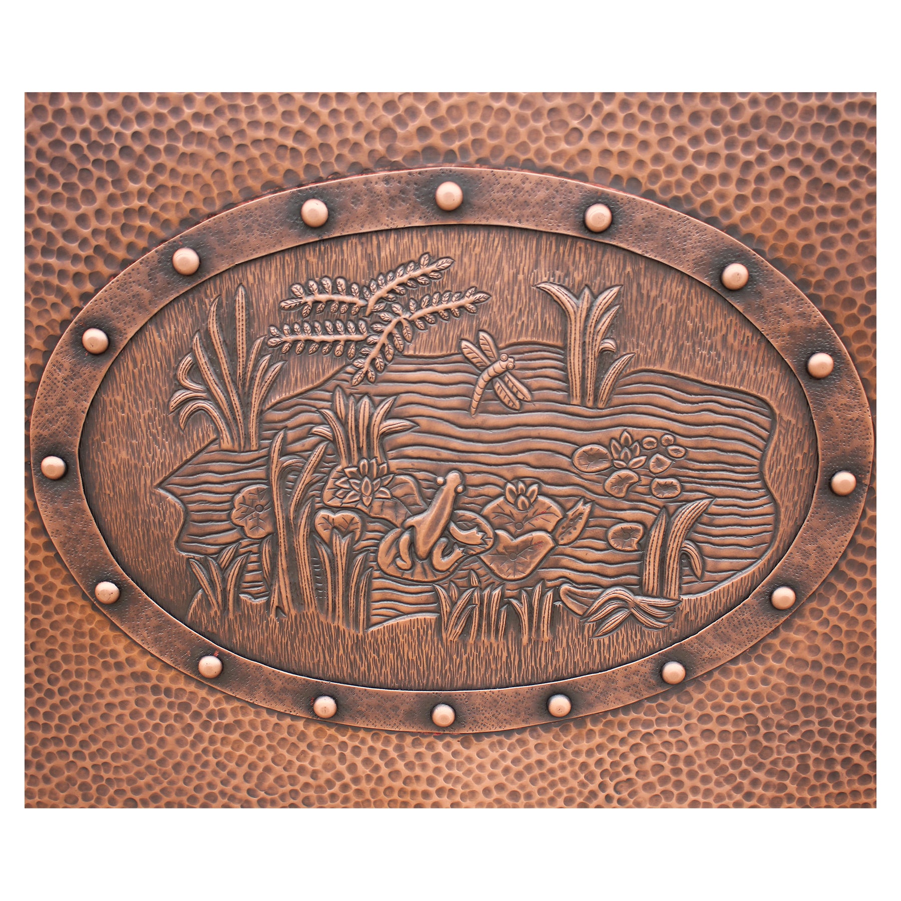 Elitebathtub heavy-hammered copper double-slipper bathtubs