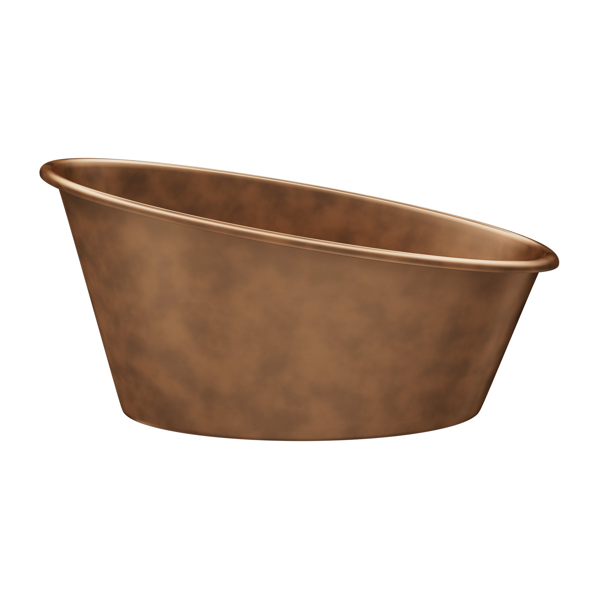Elitebathtub single slipper copper freestanding bathtub