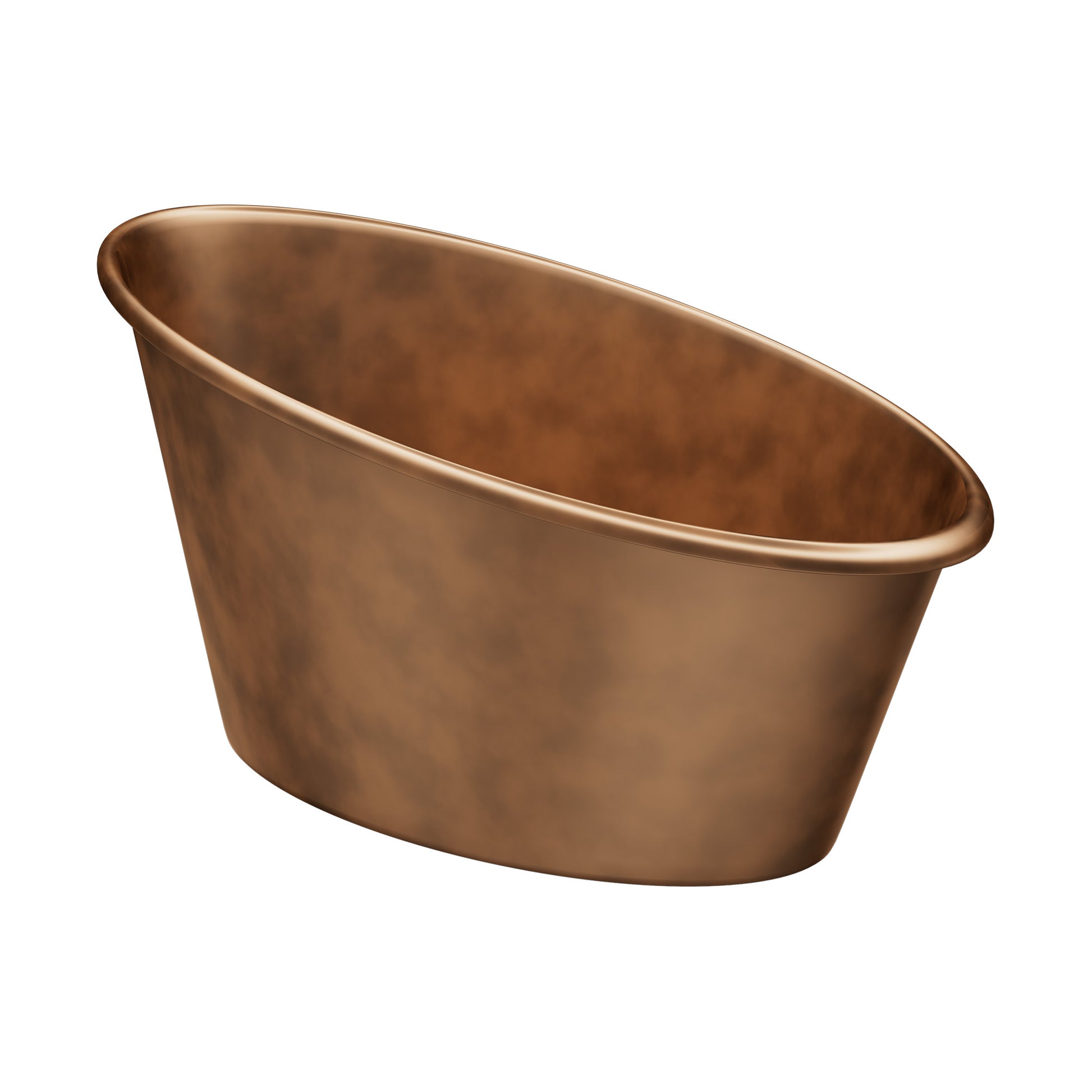 Elitebathtub single slipper copper freestanding bathtub