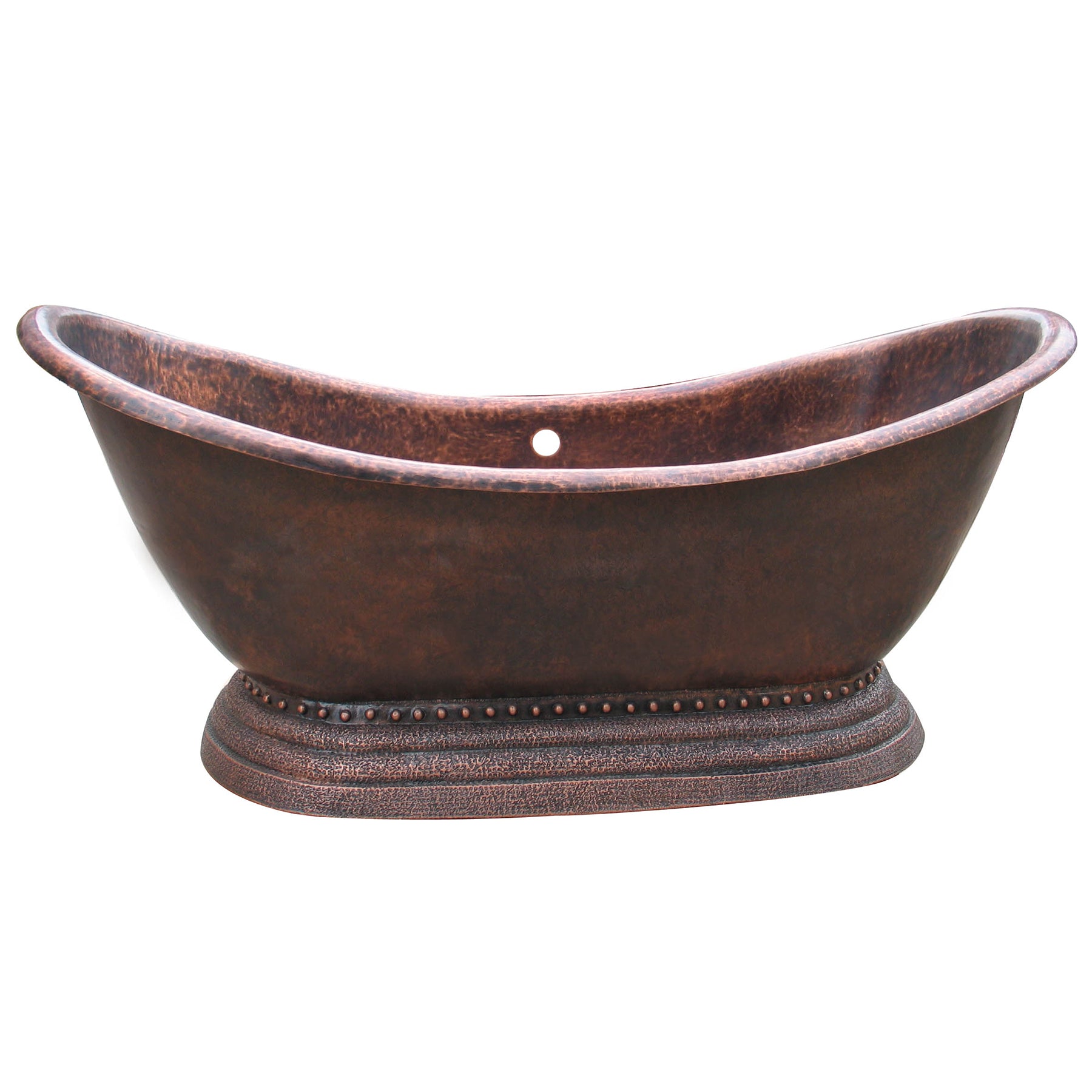 Elitebathtub custom copper double-slipper bathtubs