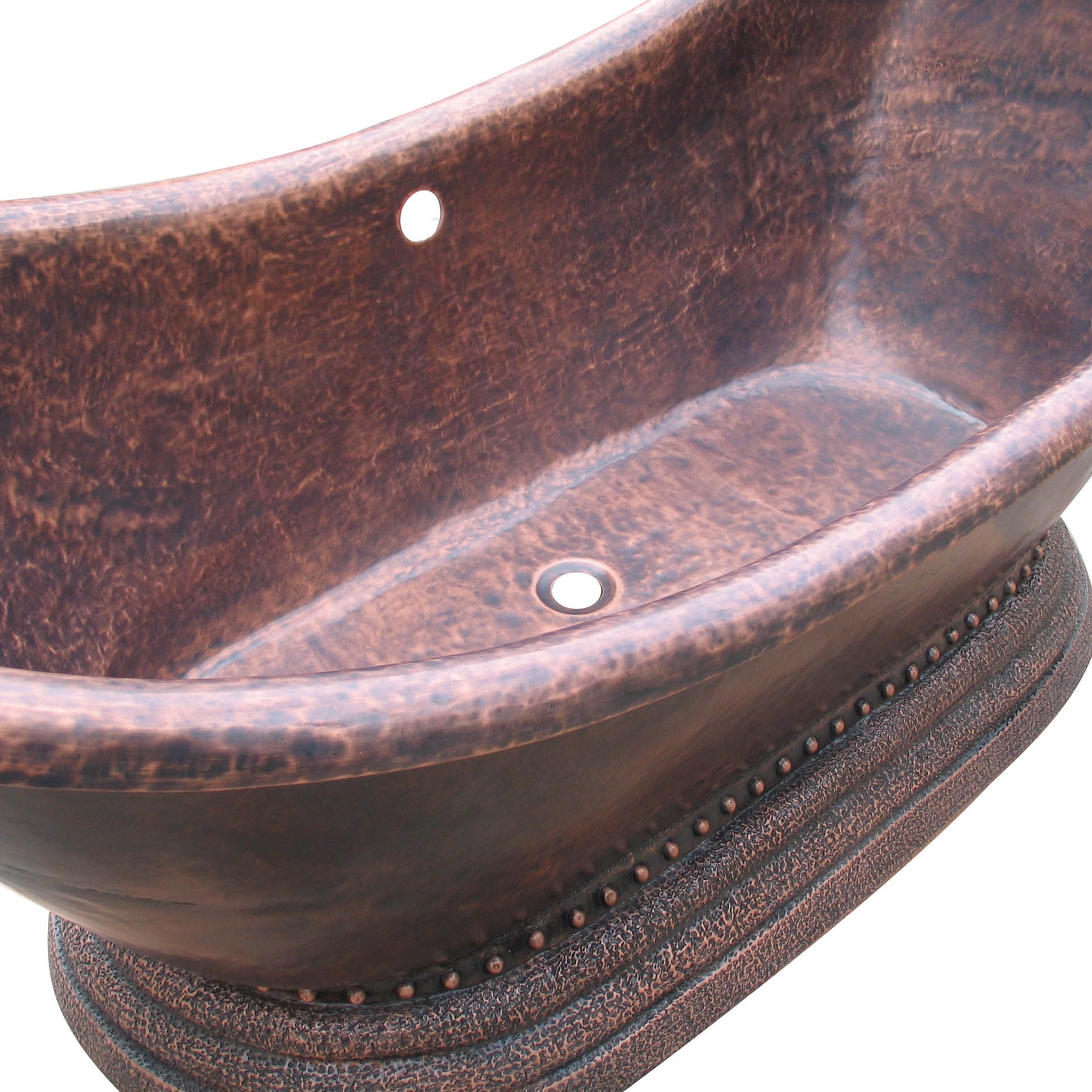 Elitebathtub custom copper double-slipper bathtubs