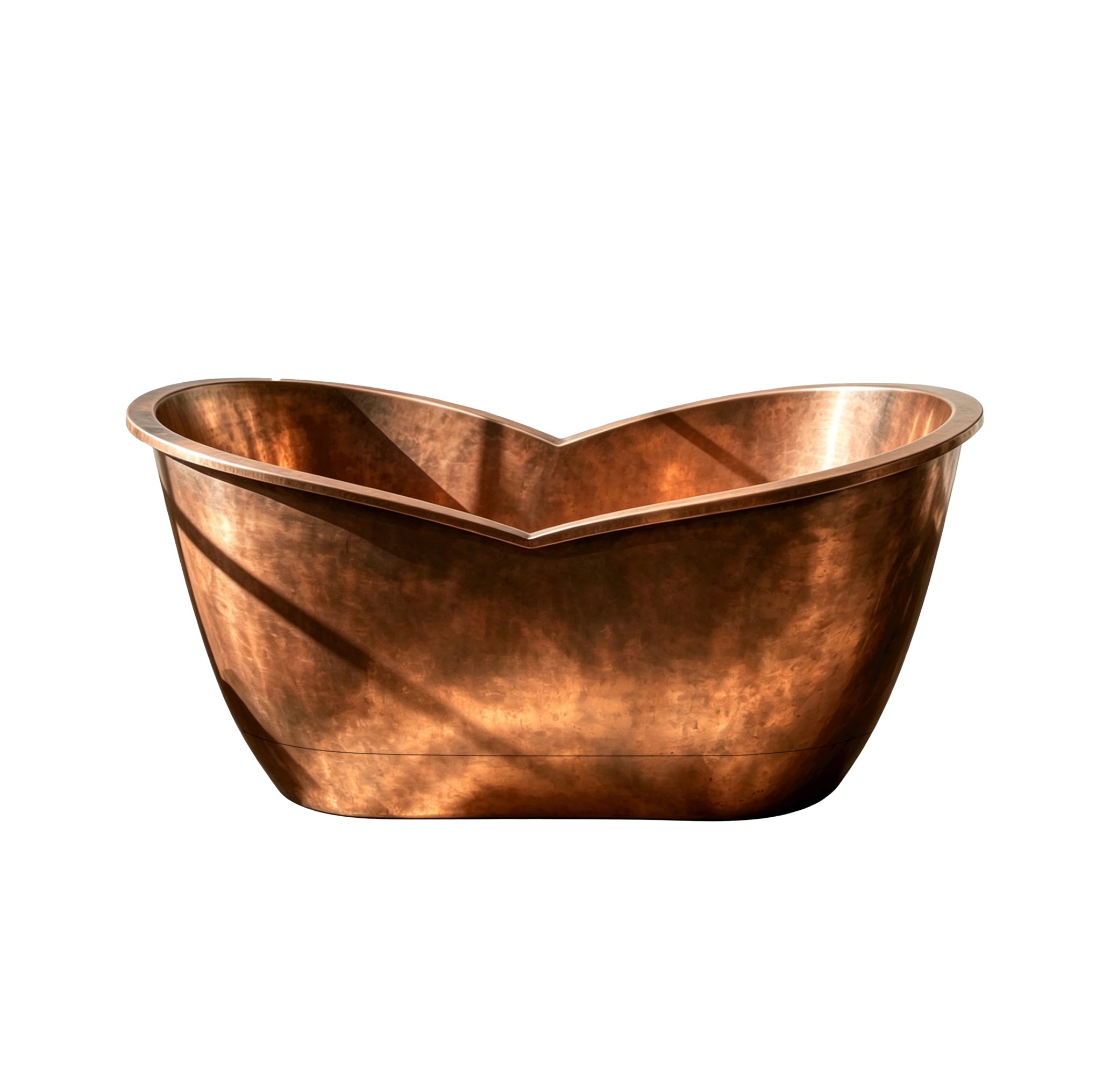Handcrafted Double-ended Antique Copper Bathtub Freestanding Tub at EliteBathtub
