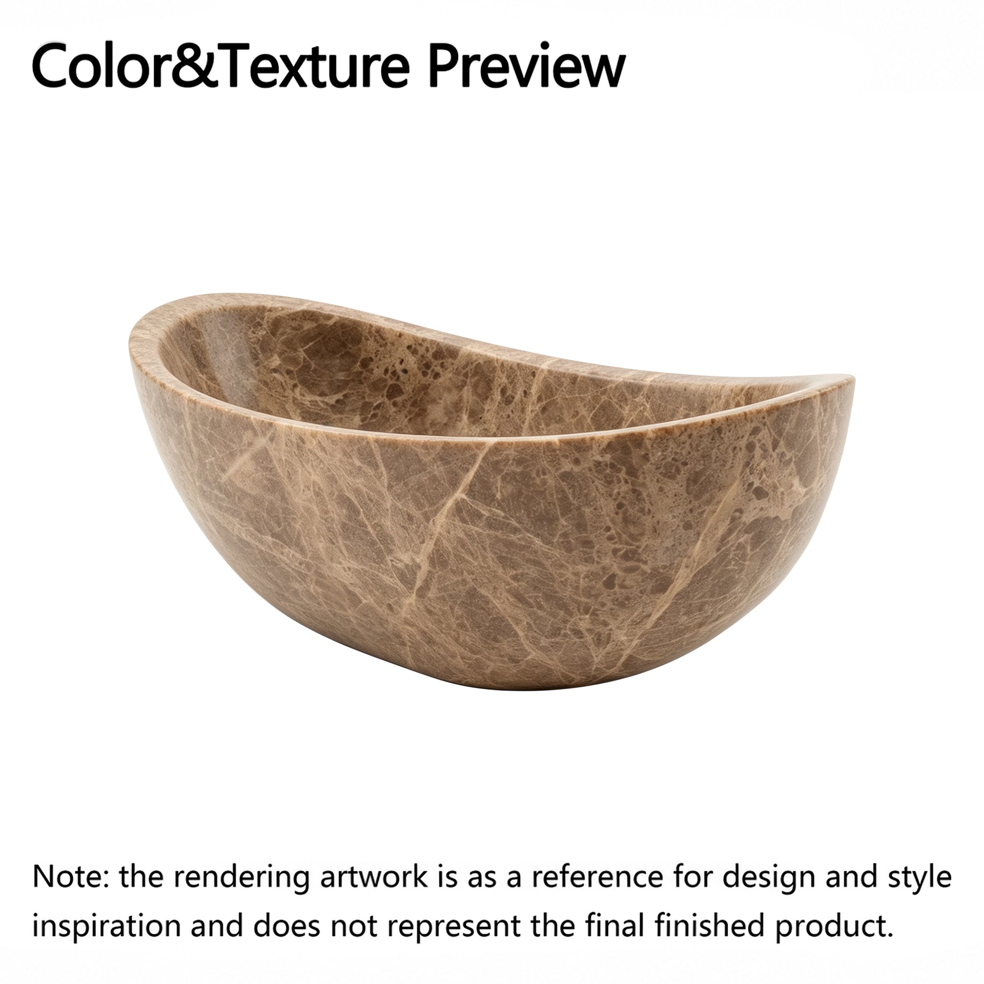 Elite Natural Stone Tear-drop Bathtub ET-M-T06 for Susan