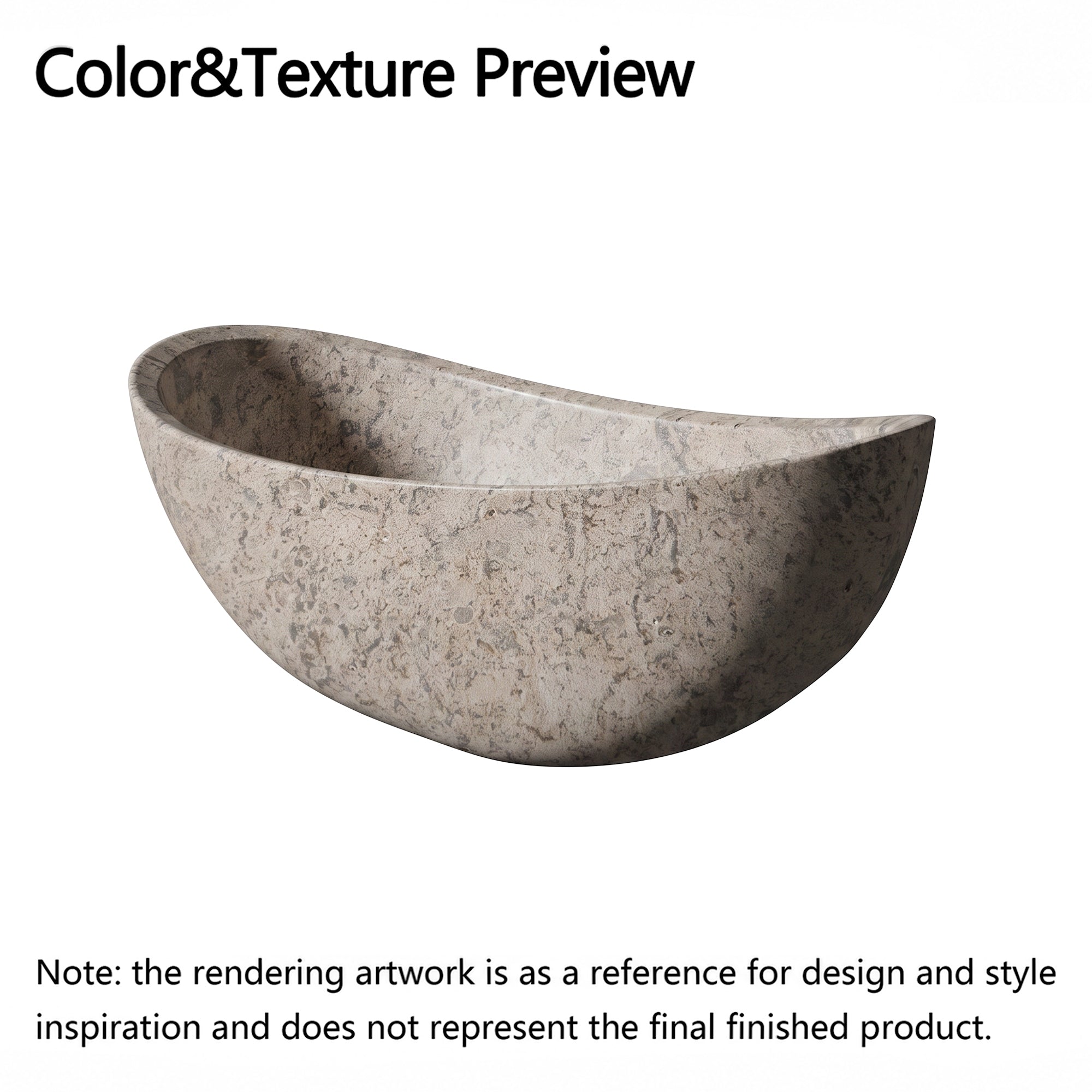 Elite Natural Stone Tear-drop Bathtub ET-M-T06 for Susan