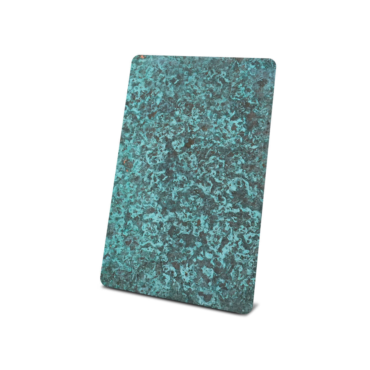 Rustic Green Copper Sample for Copper Bathtubs