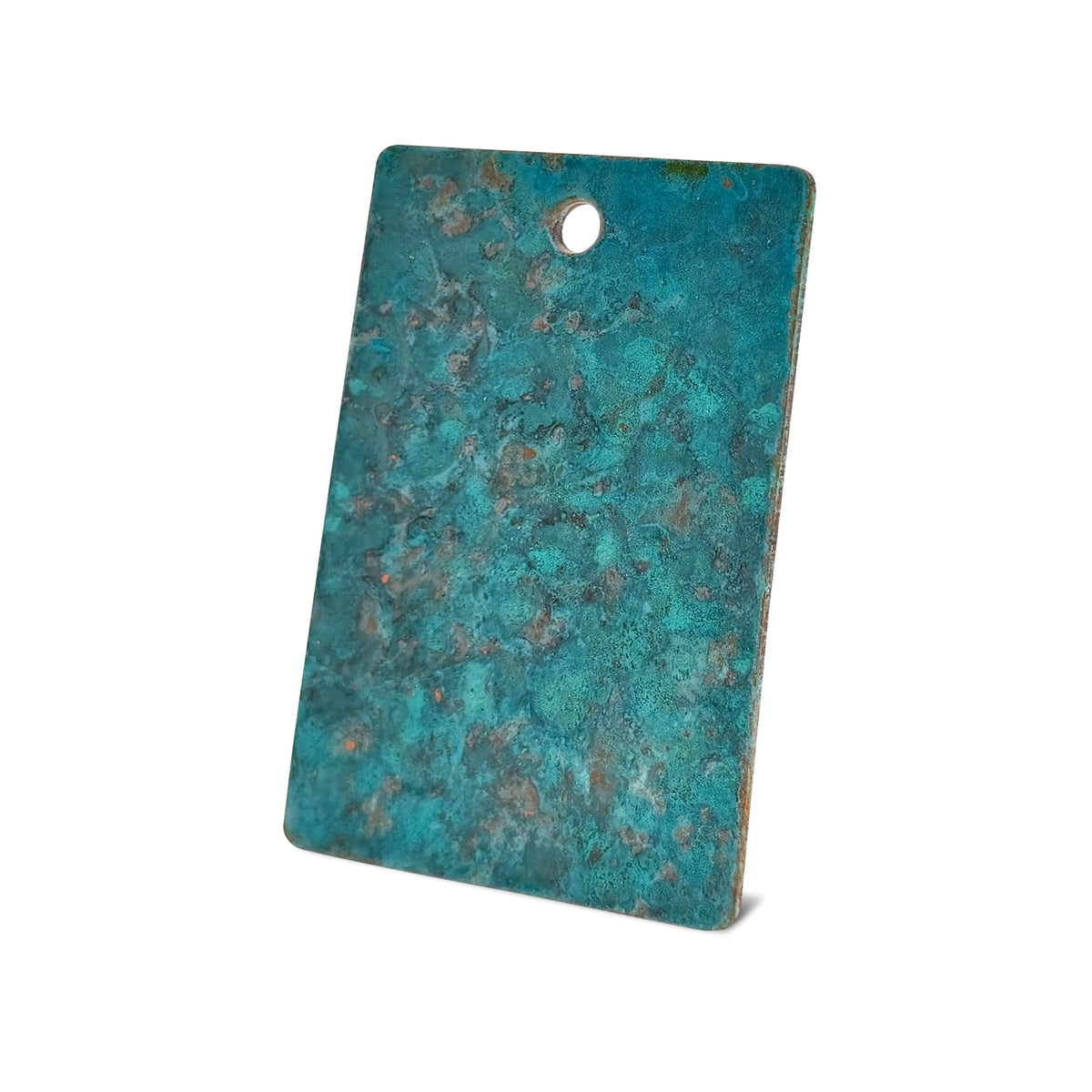 Rustic Green Copper Heavy Hammered Sample for Copper Bathtubs