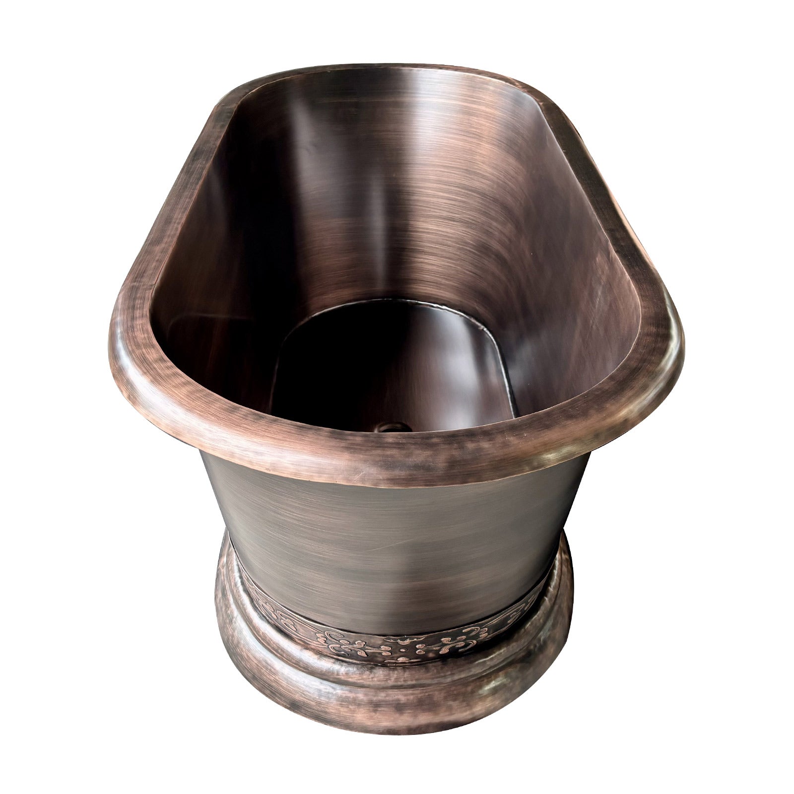 antique copper double ended bathtubs pedestal tub