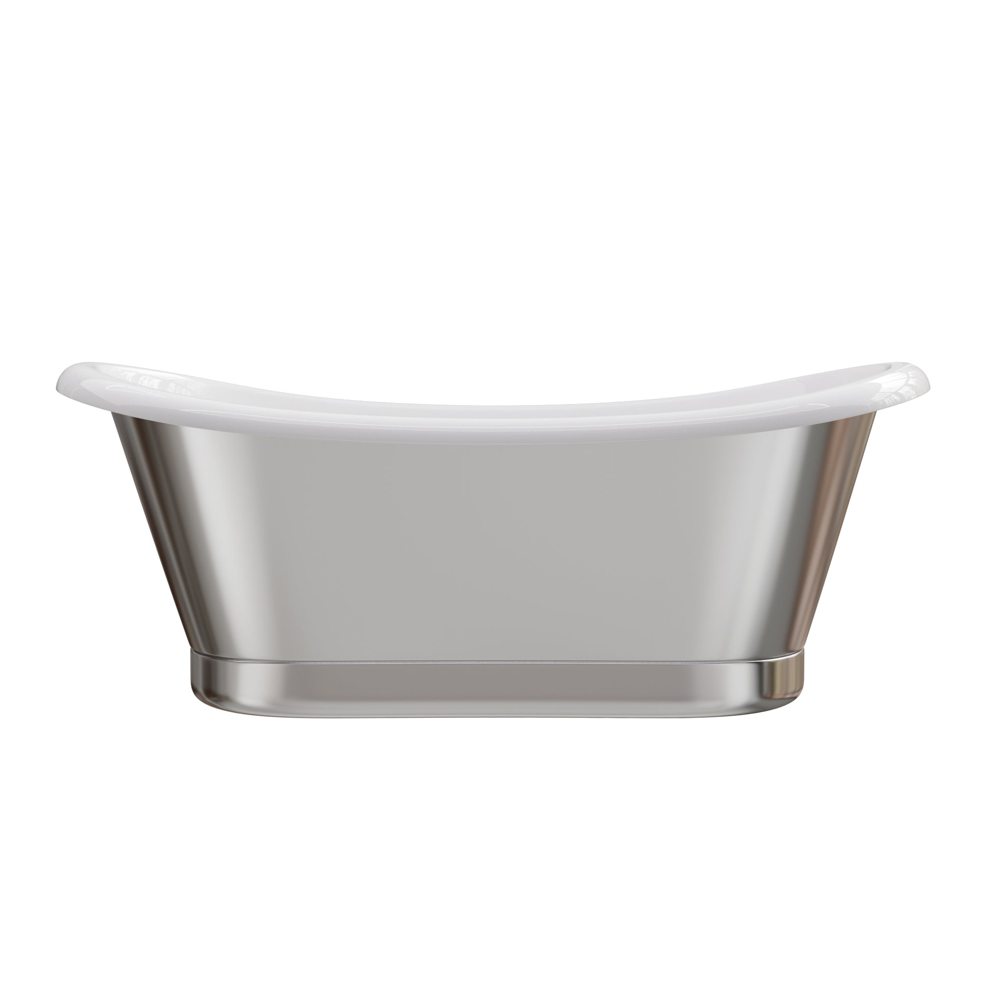 Modern bathroom with a cast iron interior tub freestanding bathtub 
