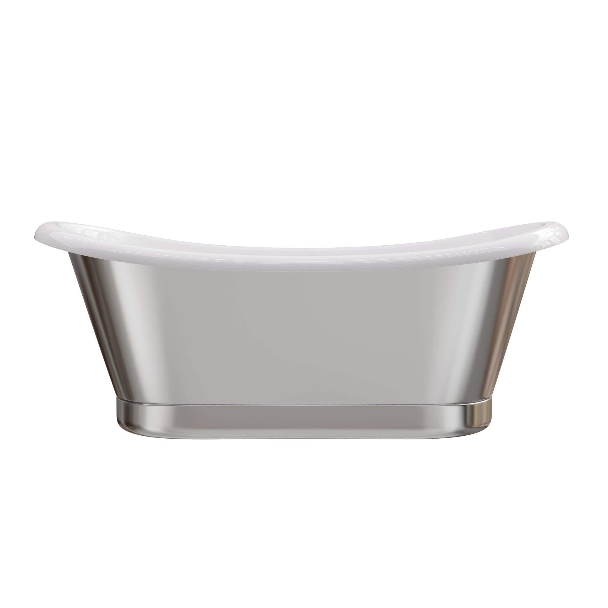 Modern bathroom with a cast iron interior tub freestanding bathtub 