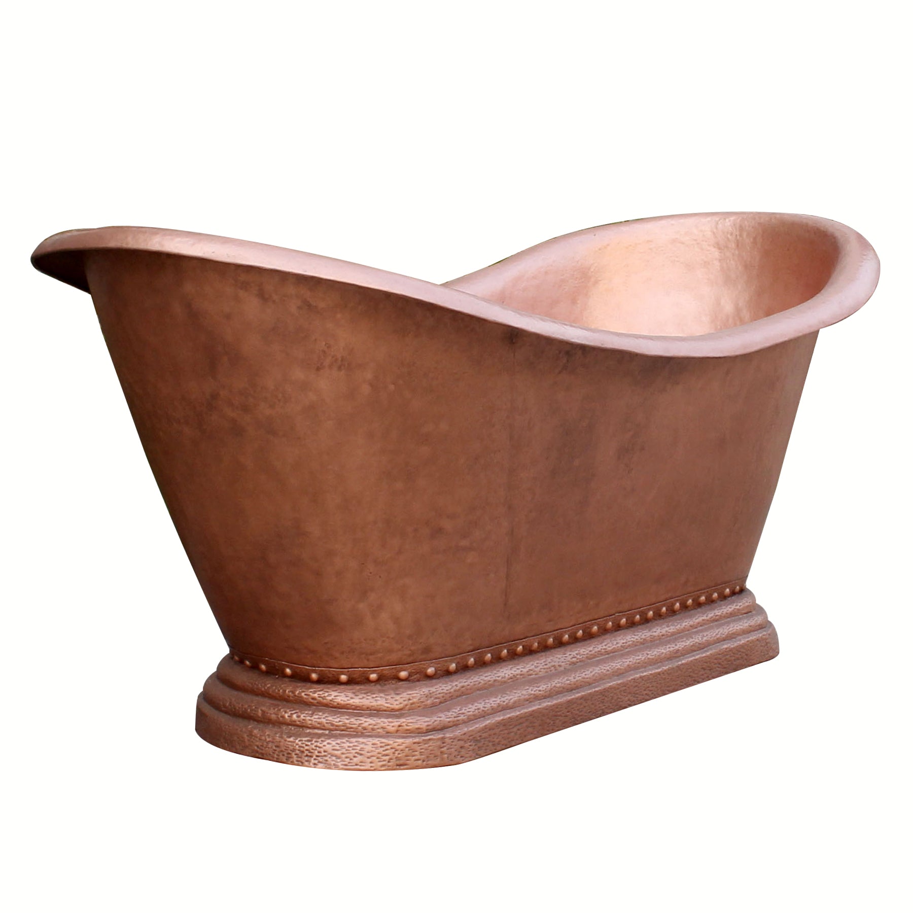 copper doube slipper freestanding bathtubs for bathroom