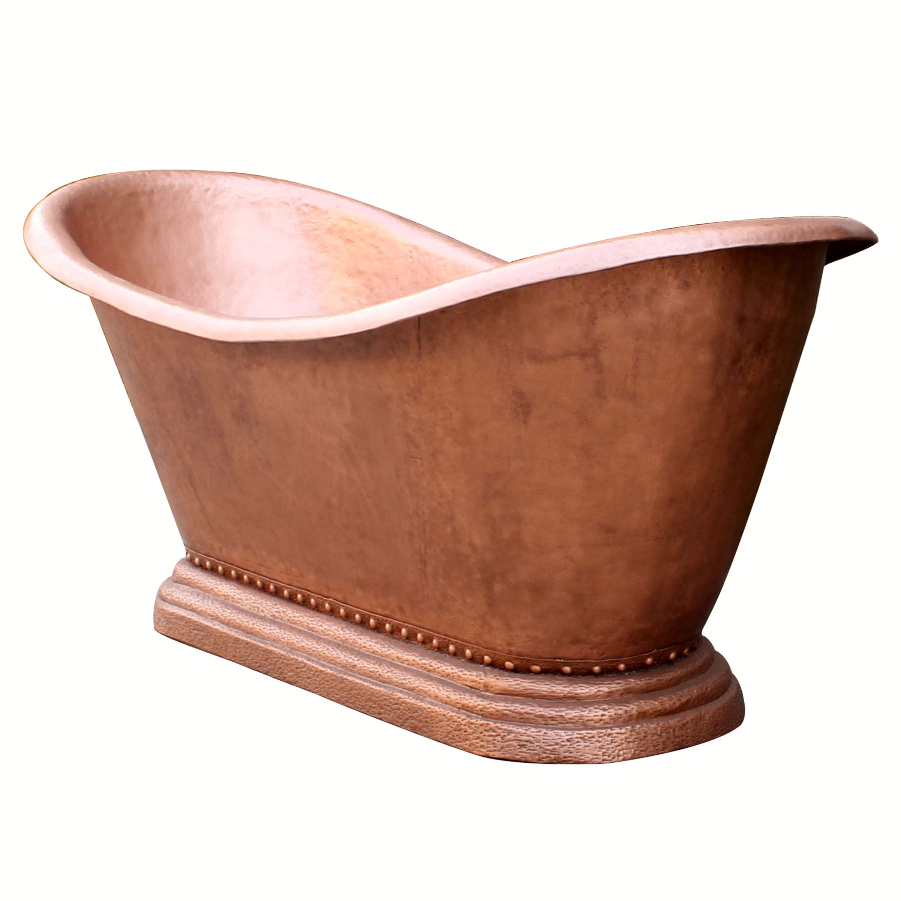 copper doube slipper freestanding bathtubs for bathroom