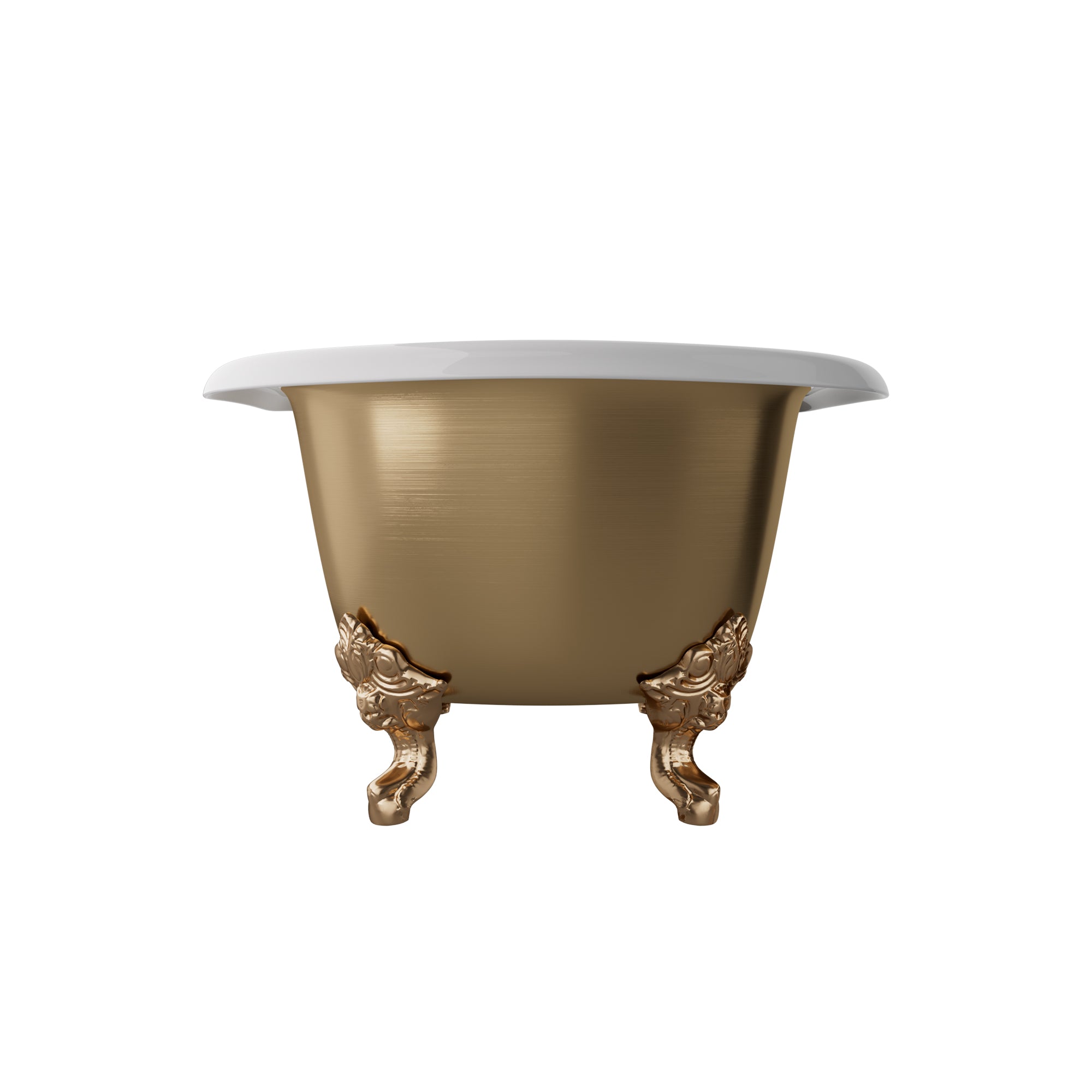 Elite Custom Double-Ended Clawfoot Bathtub with Cast Iron Interior Freestanding Double-Ended Tub EI-DB03