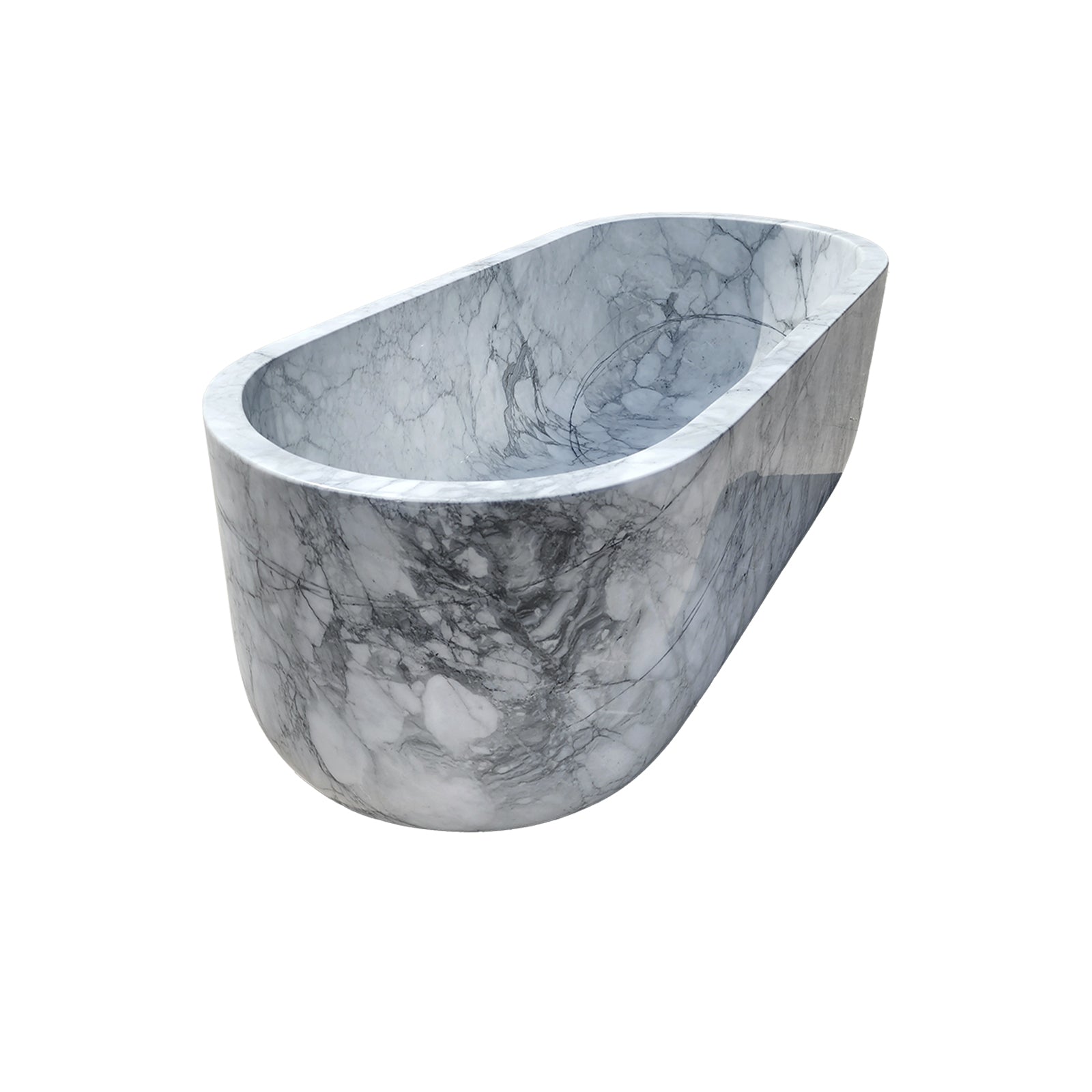 luxury natural stone soaking tub for modern bathroom design