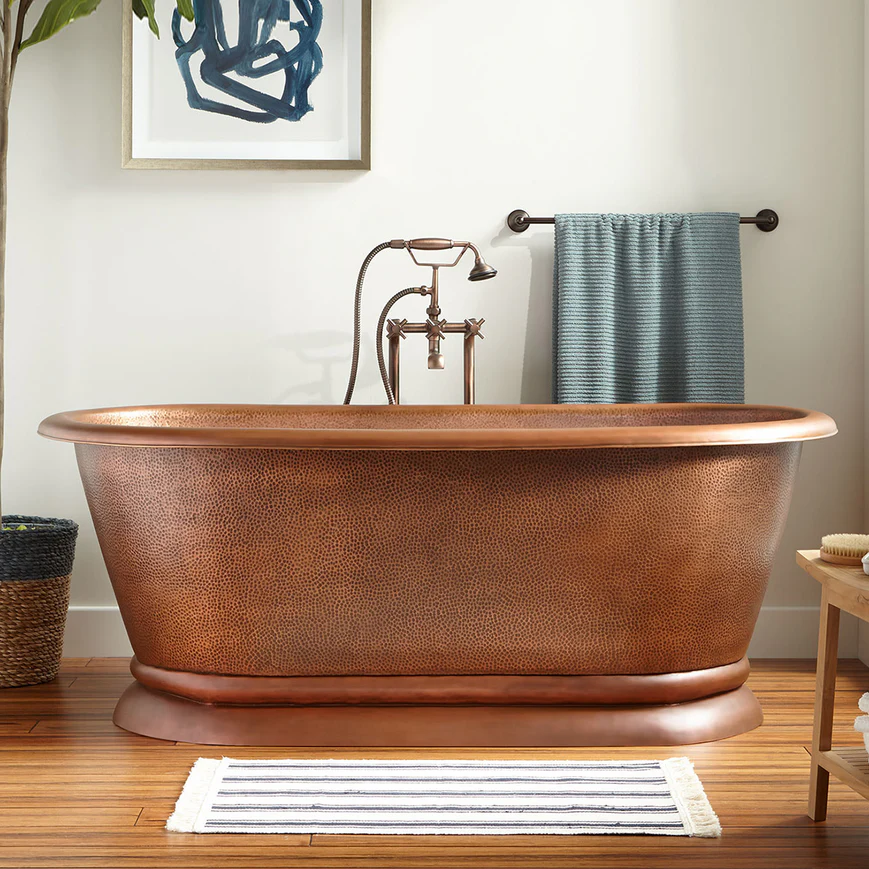 Elite Natural Copper Double Ended Bathtub for Angela