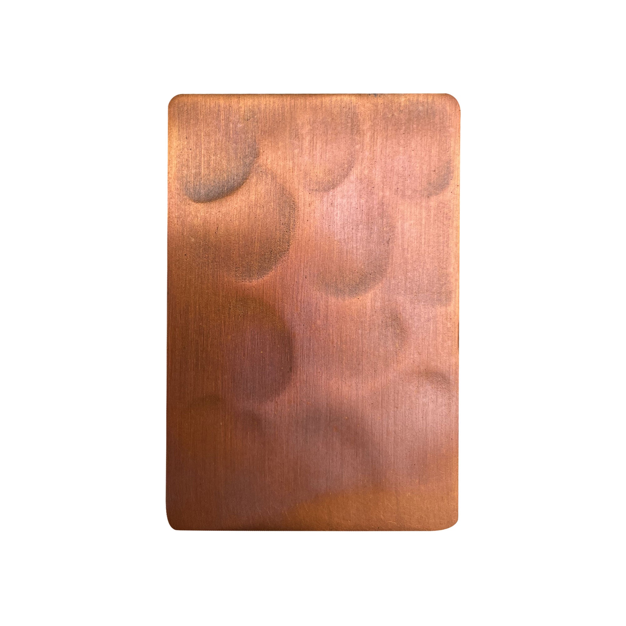 fired copper light hammered color sample (1)